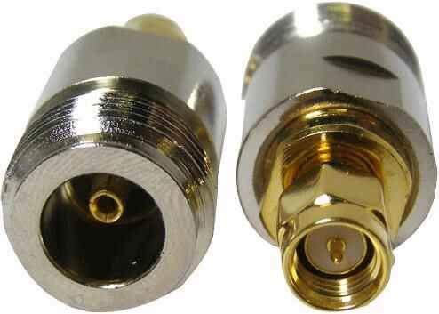 RF Solutions N-Steckbuchse auf SMA-Stecker Adapter, vergoldet