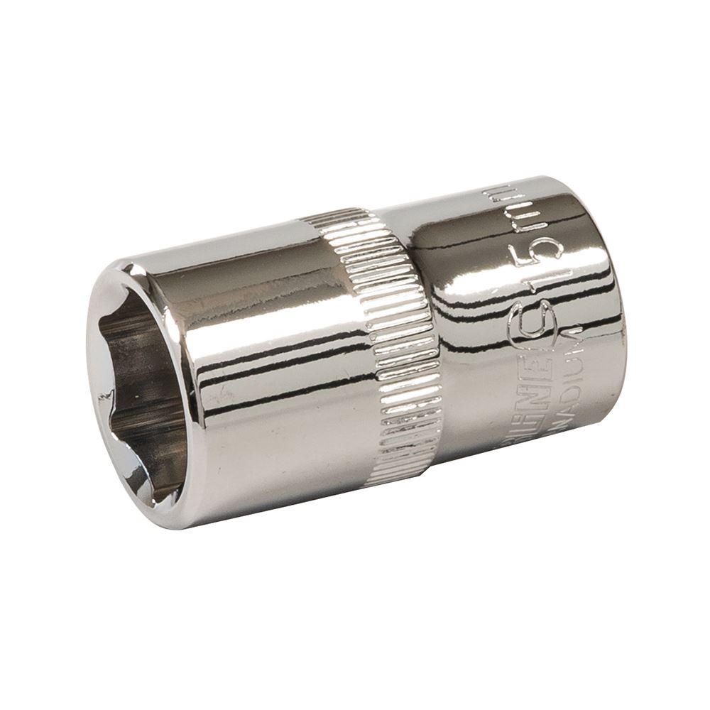 Silverline 1/2″ Drive 6-Point Metric Socket - 15mm