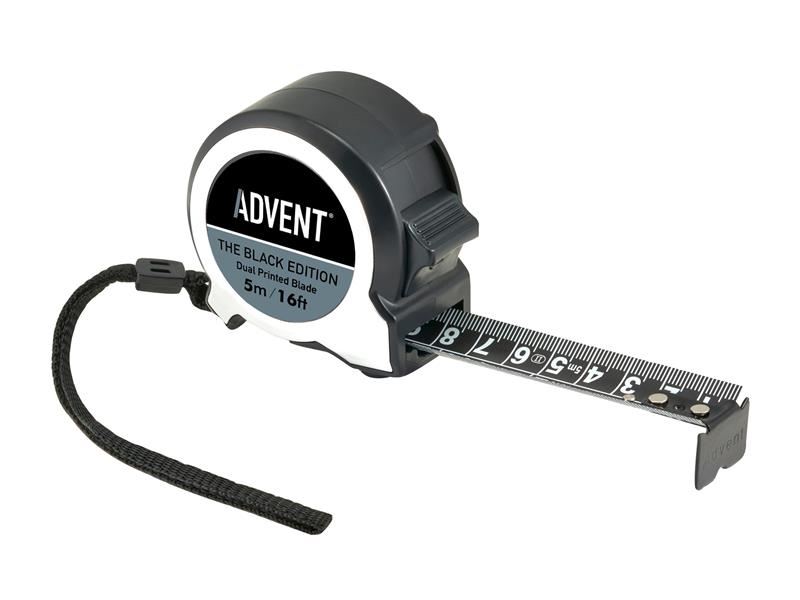Advent Black Edition Measuring Tape, 5m/16ft, 25mm Blade