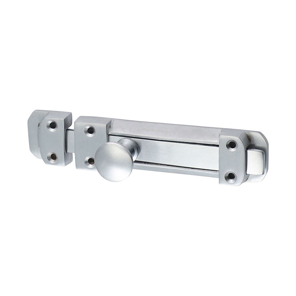 Timco Contract - Bolta Cearnánach Réidh, Cróm Satin, 135 x 30mm
