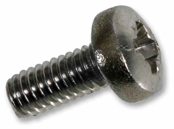 RARAION M6 x 12mm Stainless Steel Pan Head Pozidriv Screws, 25 Pack