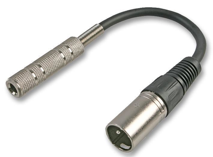 Pro Signal Cavo Adattatore XLR 2 Pin a Jack Mono 6,35mm, 20cm