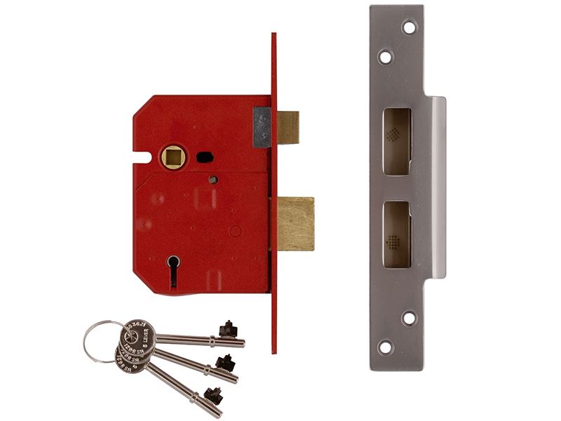 UNION 2234E 5 Lever BS Mortice Sashlock, Brass Finish 79.5mm