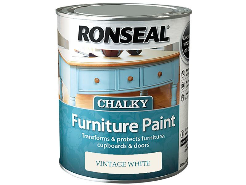 Ronseal Cat Perabot Kesan Kapur Vintage White 750ml