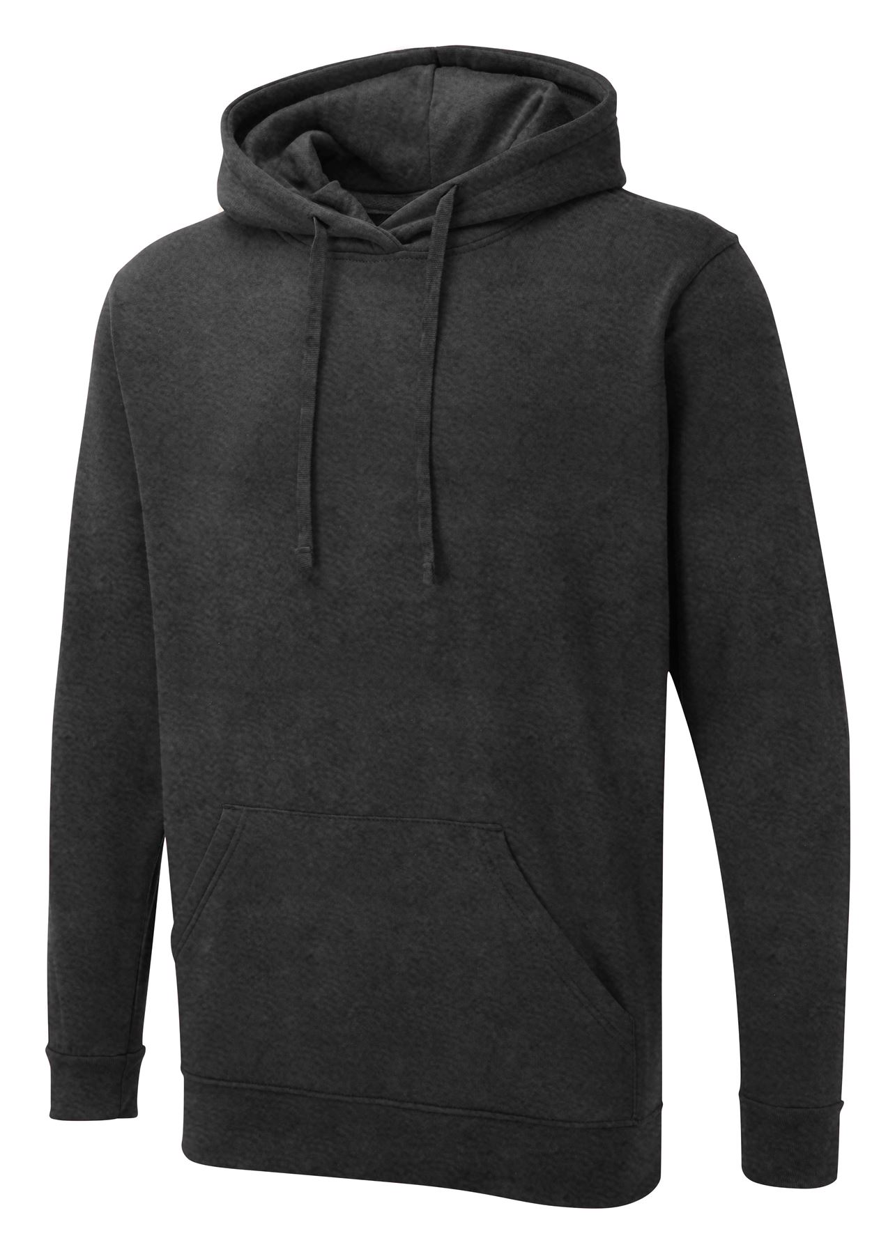 Uneek UX Hoodie - Reactive Dyed, Charcoal, Size S
