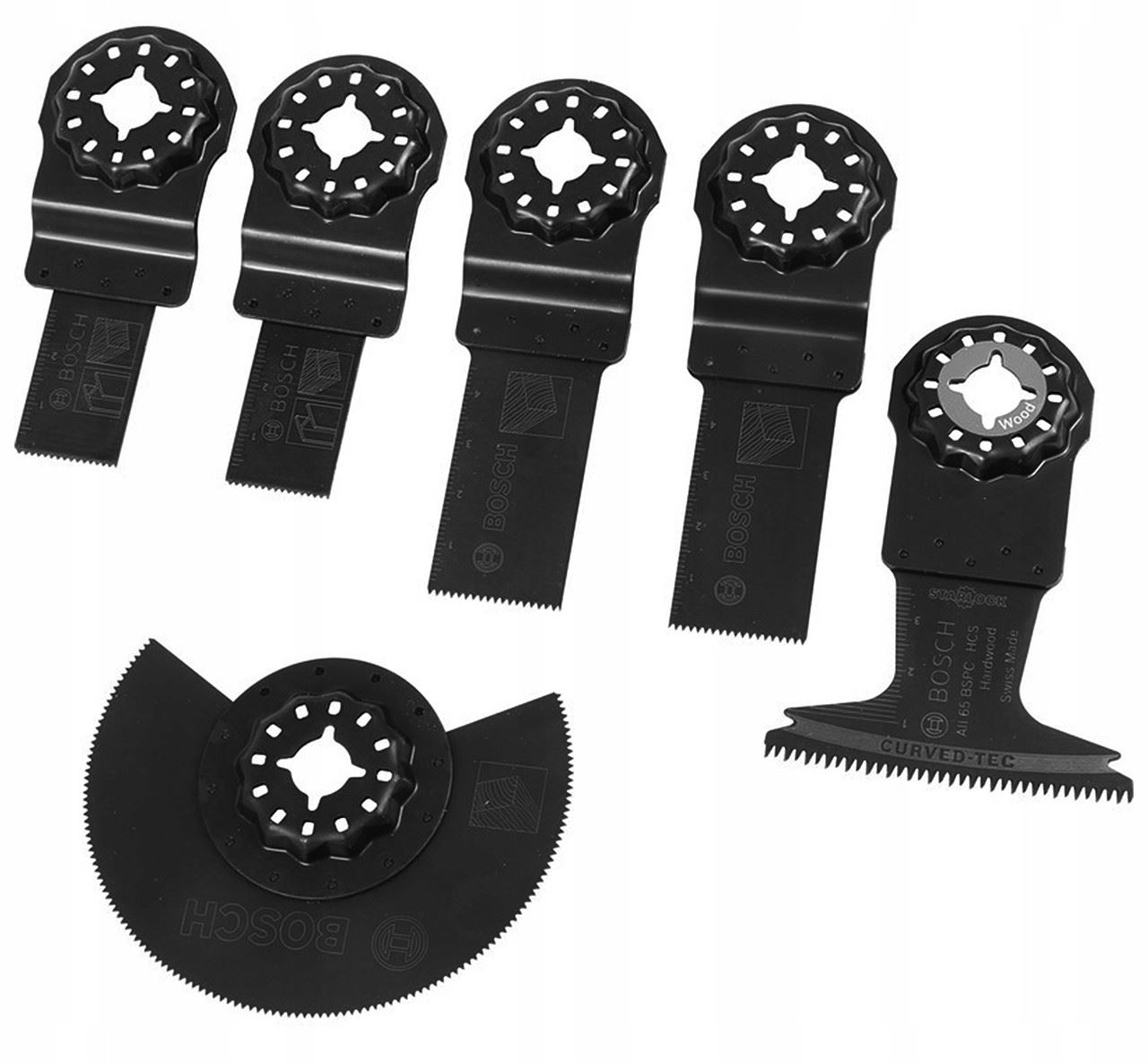 Bosch Starlock Wood & Metal Multi-Tool Blade Set, 6-Piece