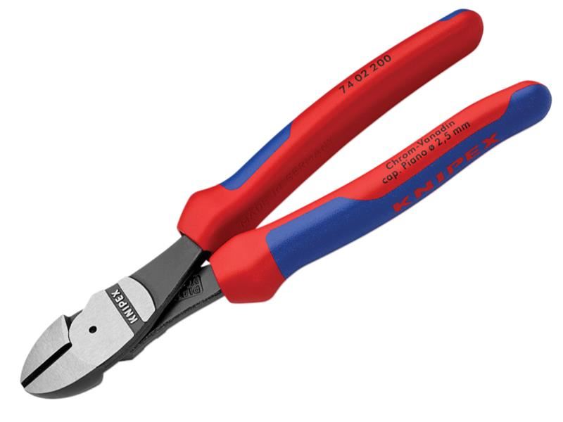 Knipex Hoge Hefboom Diagonaaltang 200mm, Chroom Vanadium Staal