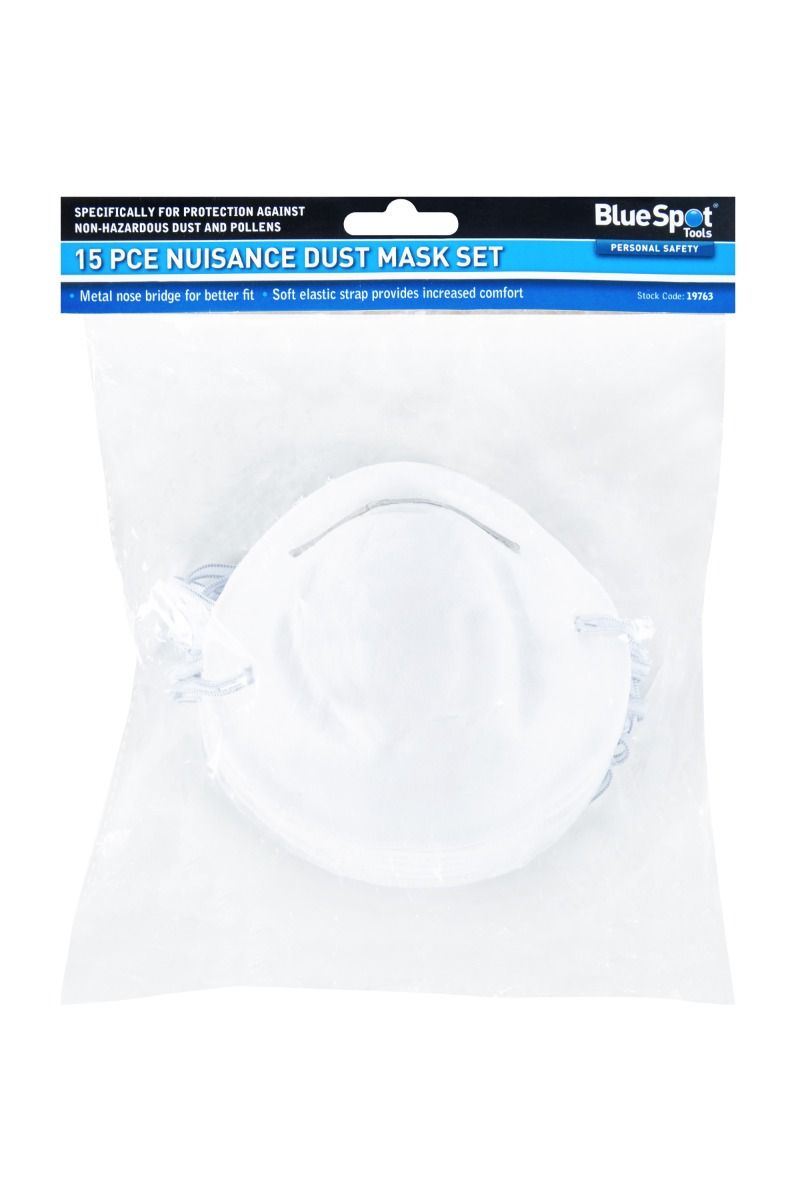 Blue Spot Tools 15-Piece Nuisance Dust Mask Set