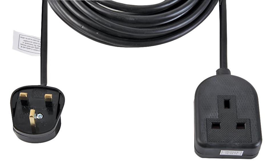 PRO ELEC Ευέλικτη Παρέκταση 1-Gang, 10m, Μαύρη, 13A
