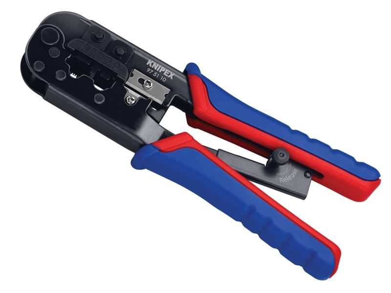 Knipex - Pléiríní Criomptála do Plugáin RJ11/12 & RJ45 Western
