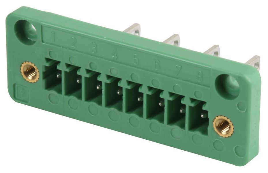 PHOENIX CONTACT 8-Way Terminal Block Header, 8A, 3.81mm