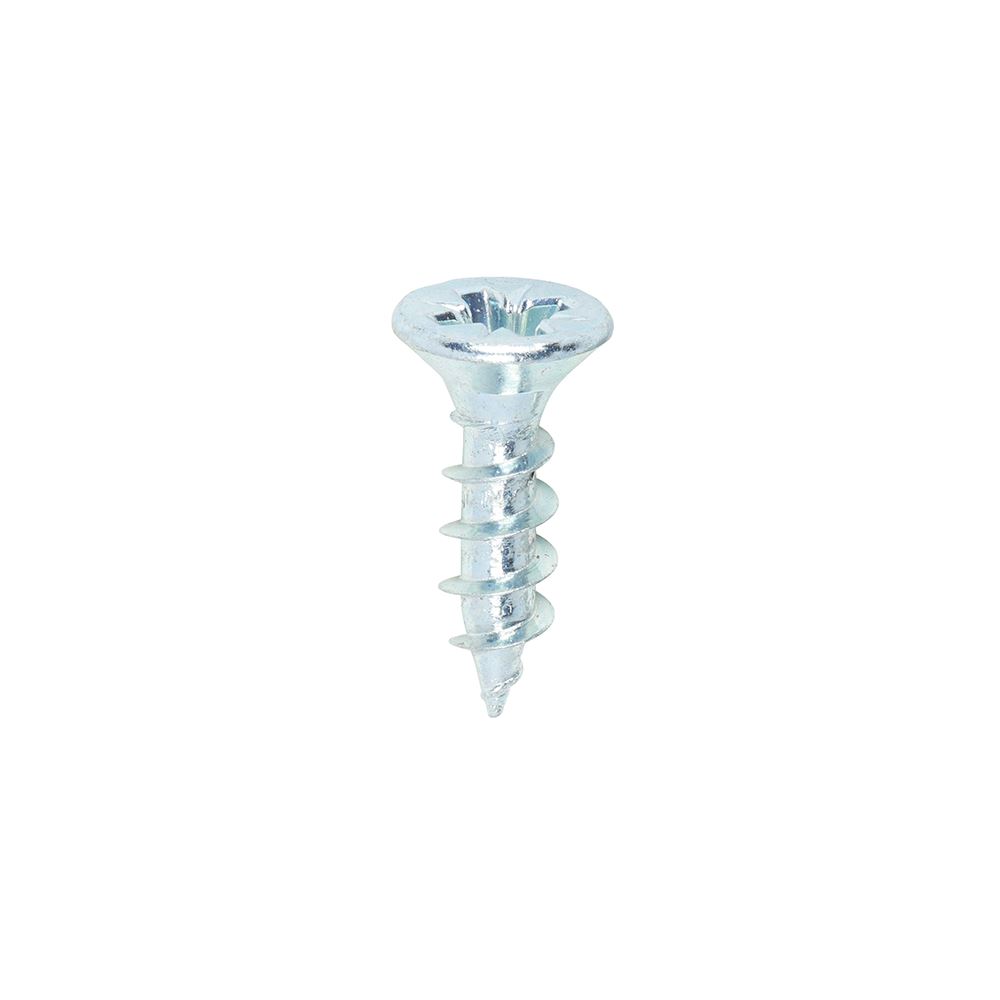 Timco Solo Chipboard & Woodscrews, PZ, Double Countersunk, Zinc, 4.0x15mm (200)