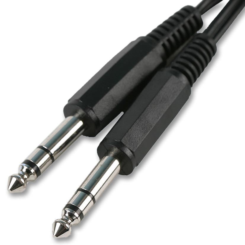 Pro Signal - Καλώδιο Στερεοφωνικού Jack 6.35mm σε Jack, 500mm Μαύρο