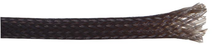 PRO POWER Black Polyester Expandable Braided Sleeving 3mm x 5m