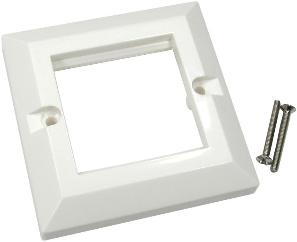PRO SIGNAL - Cadre Euromod 1-Gang Blanc pour Modules AV