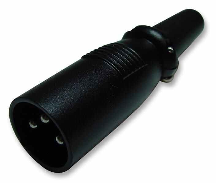 Pro Signal - Plug XLR, 3-Pin, Dubh