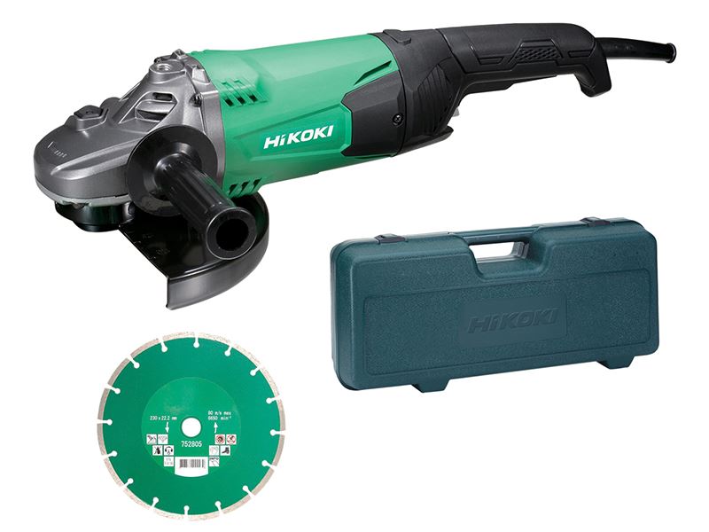 HiKOKI G23STCD Haakse slijper met diamantschijf (2000W, 230mm)