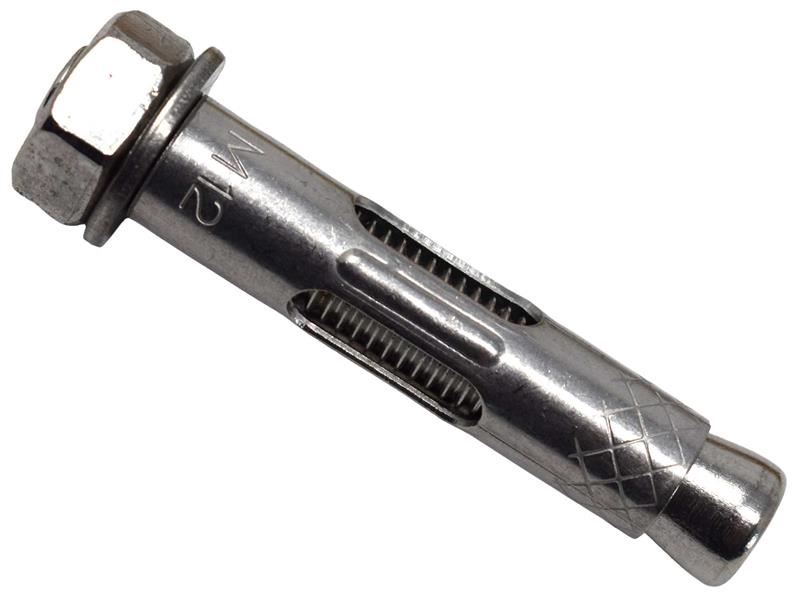 MASONMATE® Edelstahl Hülsendübel mit Sechskantmutter M12 x 60mm (25 Stück)
