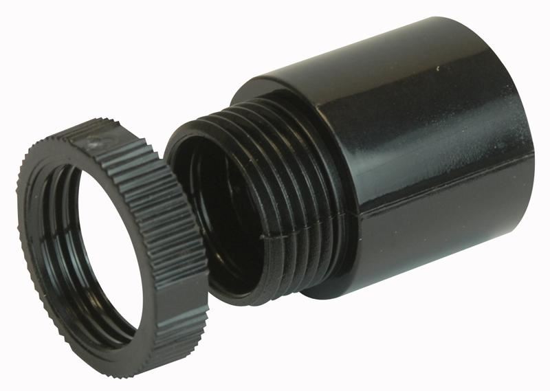 Pro-Power Adaptador Macho, 20mm, Preto, Embalagem Individual