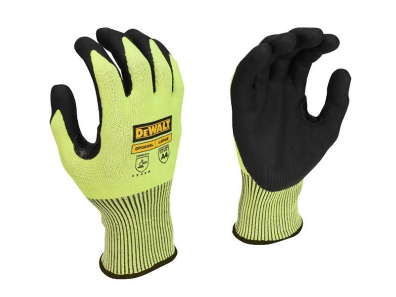 DeWALT Γάντια Hi-Vis Cut D Grip, Μέγεθος 9 (L), Προστασία A4