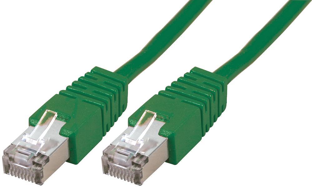 PRO SIGNAL RJ45 Cat5e S/FTP Ethernet Patch Cable, 1m, Green