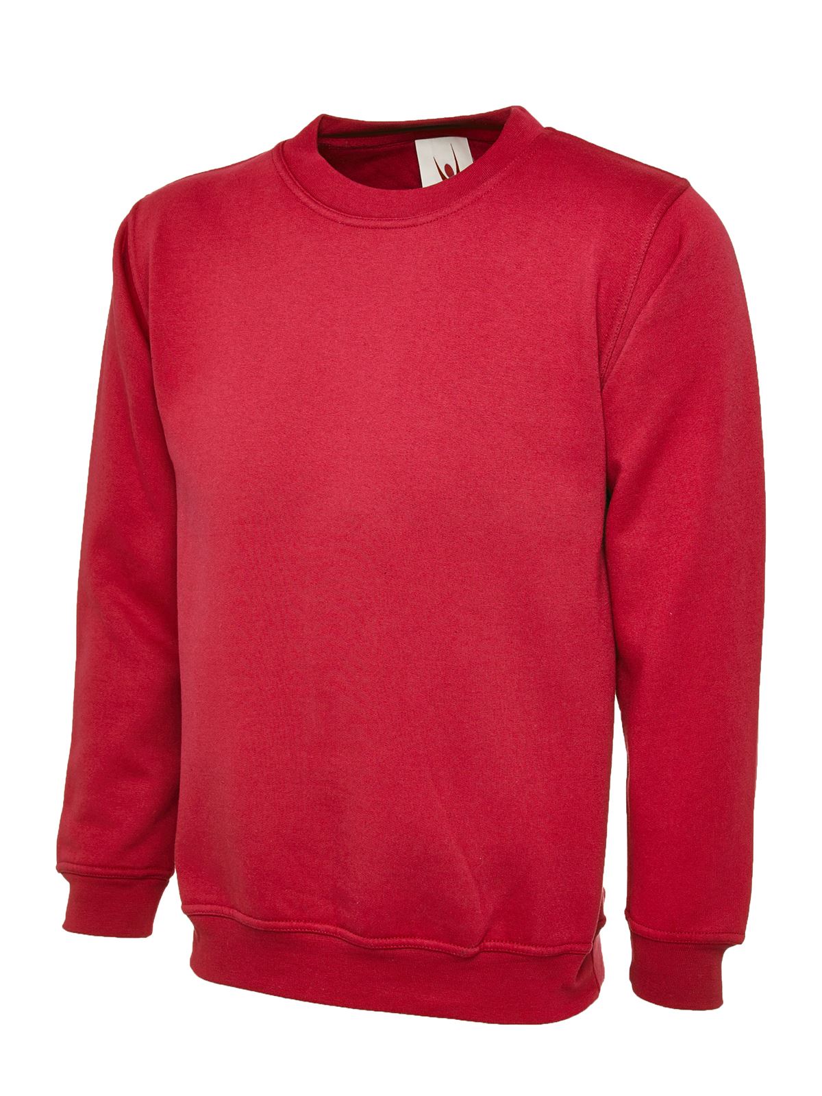 Uneek Unisex Classic Sweatshirt - 50% Poly/Cotton, Red, 3XL
