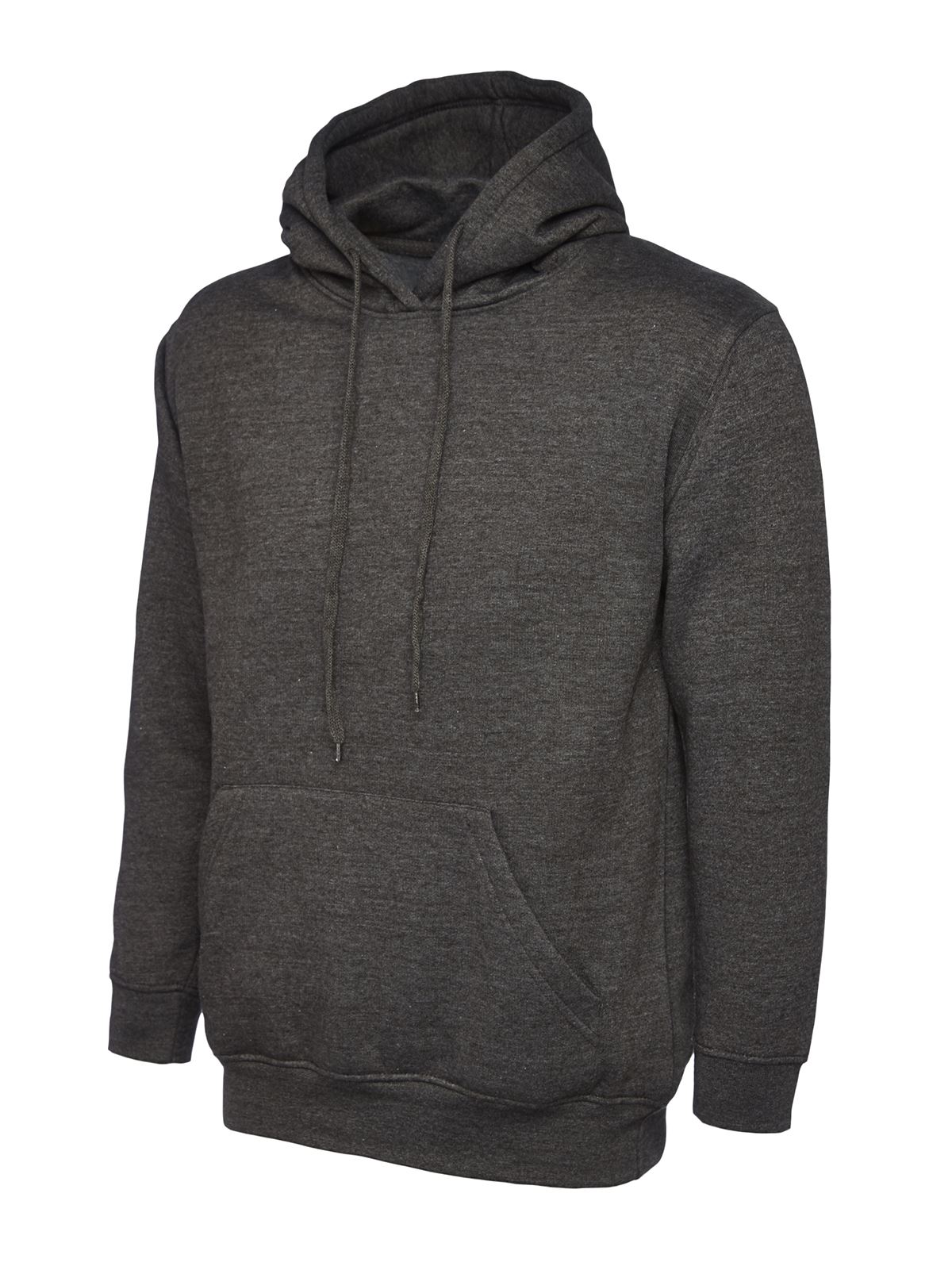 Uneek Women's Deluxe Hooded Sweatshirt - Charcoal, Size L