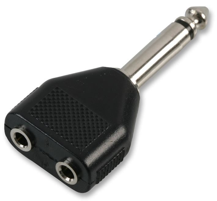 PRO SIGNAL Adattatore Splitter 2x Jack Mono 3.5mm a 1x Jack Mono 6.35mm