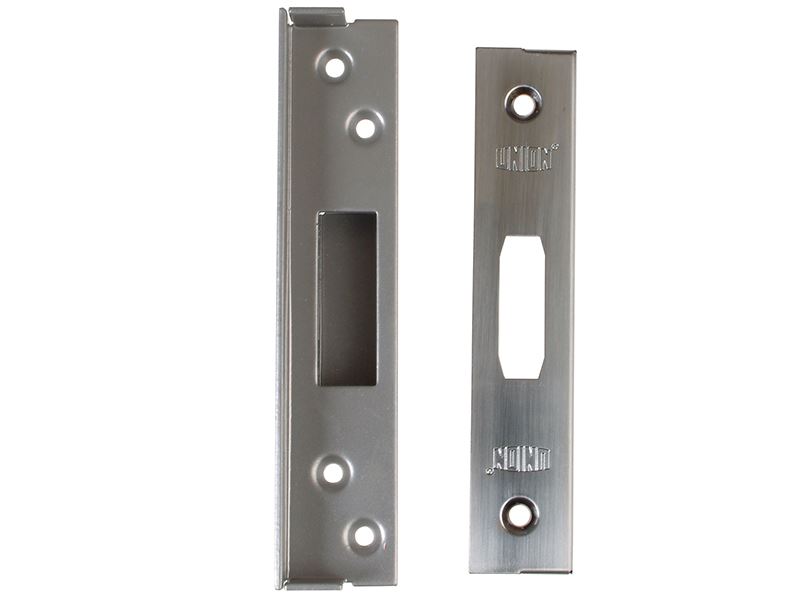 UNION StrongBOLT 2100 Mortice Deadlock Rebate Kit, 13mm, Satin Chrome