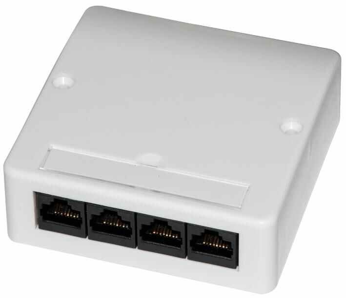 Connectix Tomada de Parede Vertical Cat5e 4 Portas