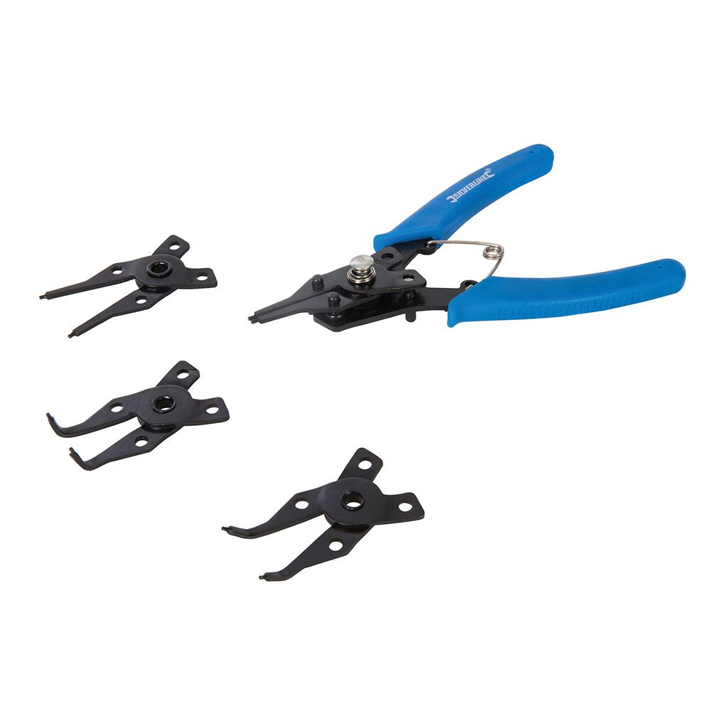 Silverline 160mm Circlip Pliers Set, Chrome Vanadium Steel, 5-Piece