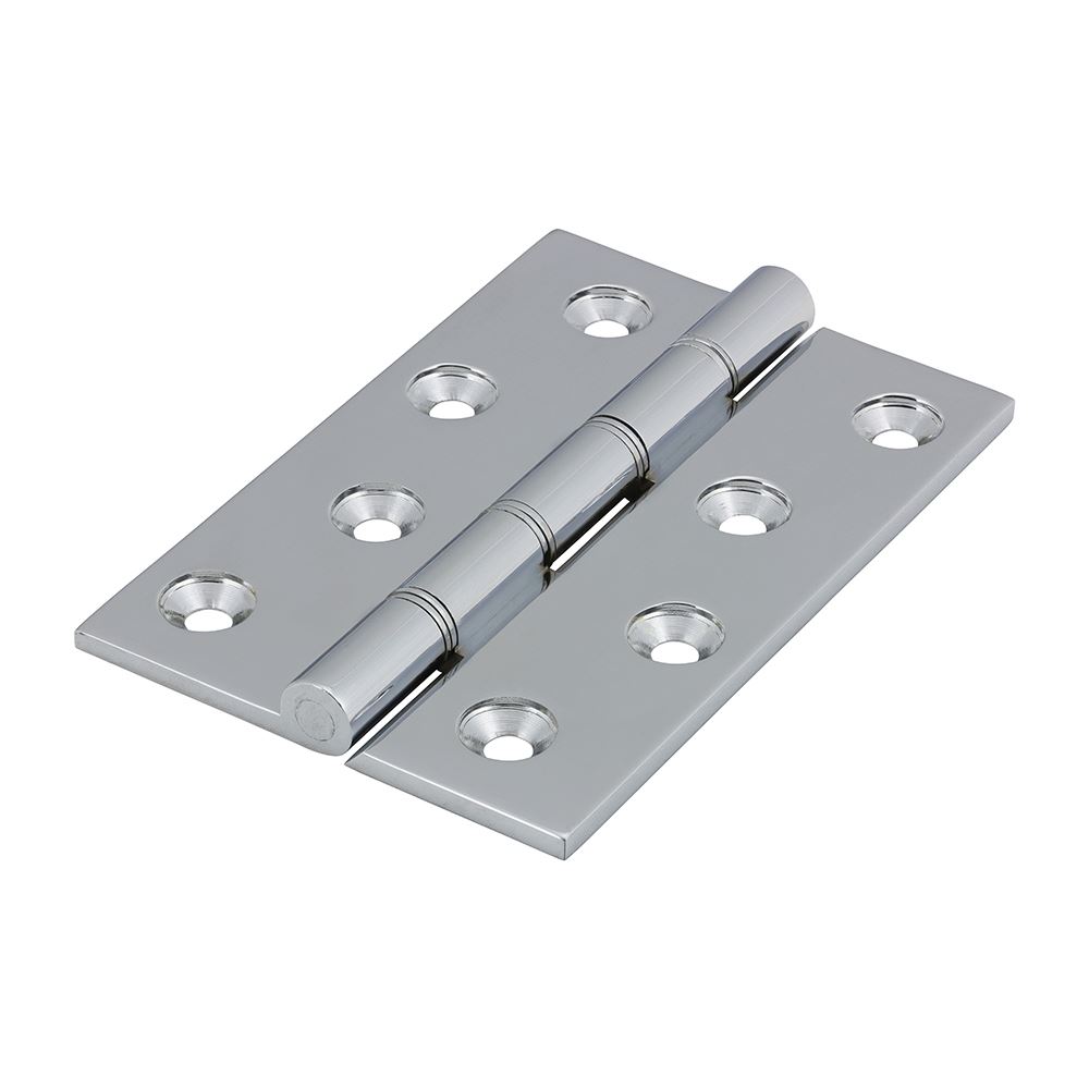 Timco 스테인리스 스틸 워셔 경첩, 황동, 크롬, 102x67mm (2개)