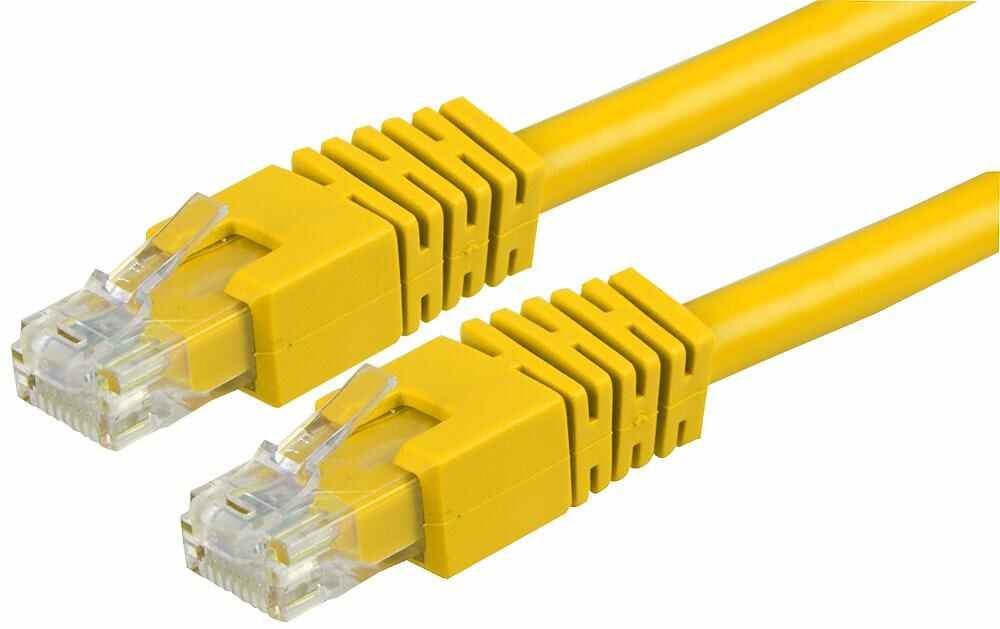 Pro Signal RJ45 Cat6 UTP Ethernet Patch Lead, 1m Yellow