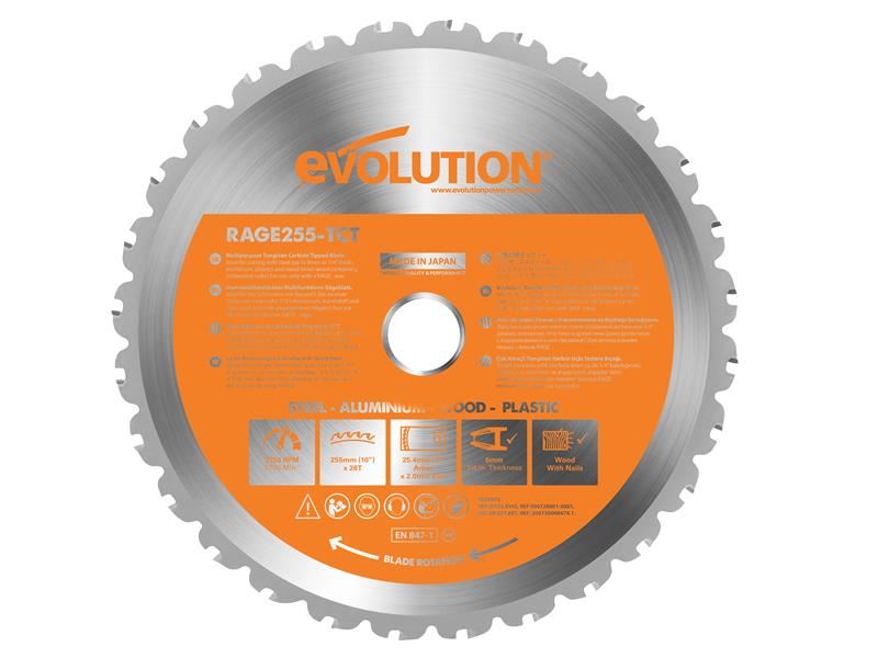 Evolution Πριόνι Multi-Material Mitre Σαγκάκι 255mm x 25.4mm