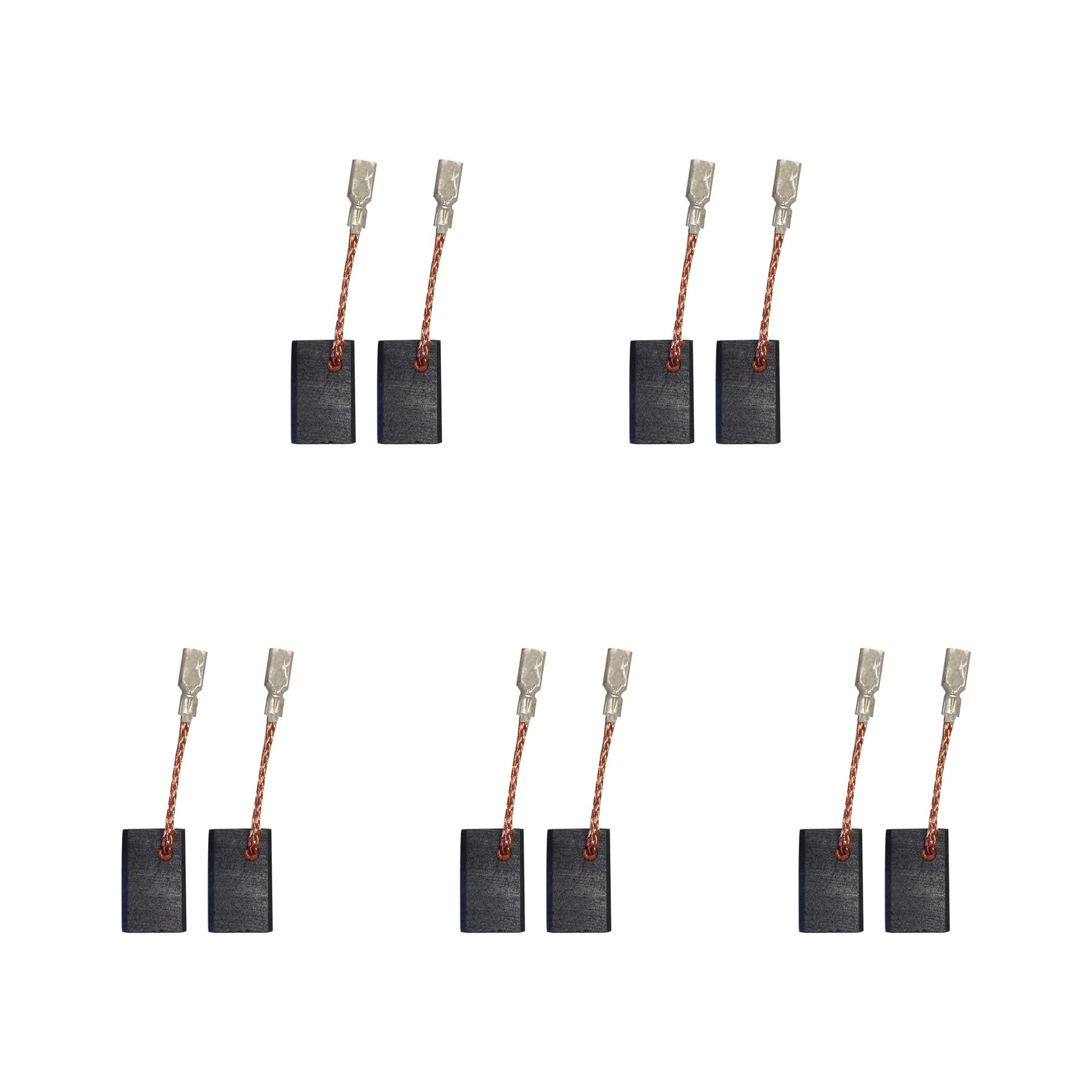5 Jogos de Escovas de Carbono para Rebarbadora Metabo, 5x10x16mm