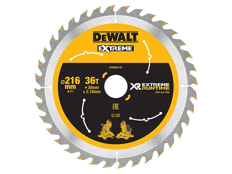 DeWalt - XR FlexVolt 圓鋸片 216 x 30mm 36齒