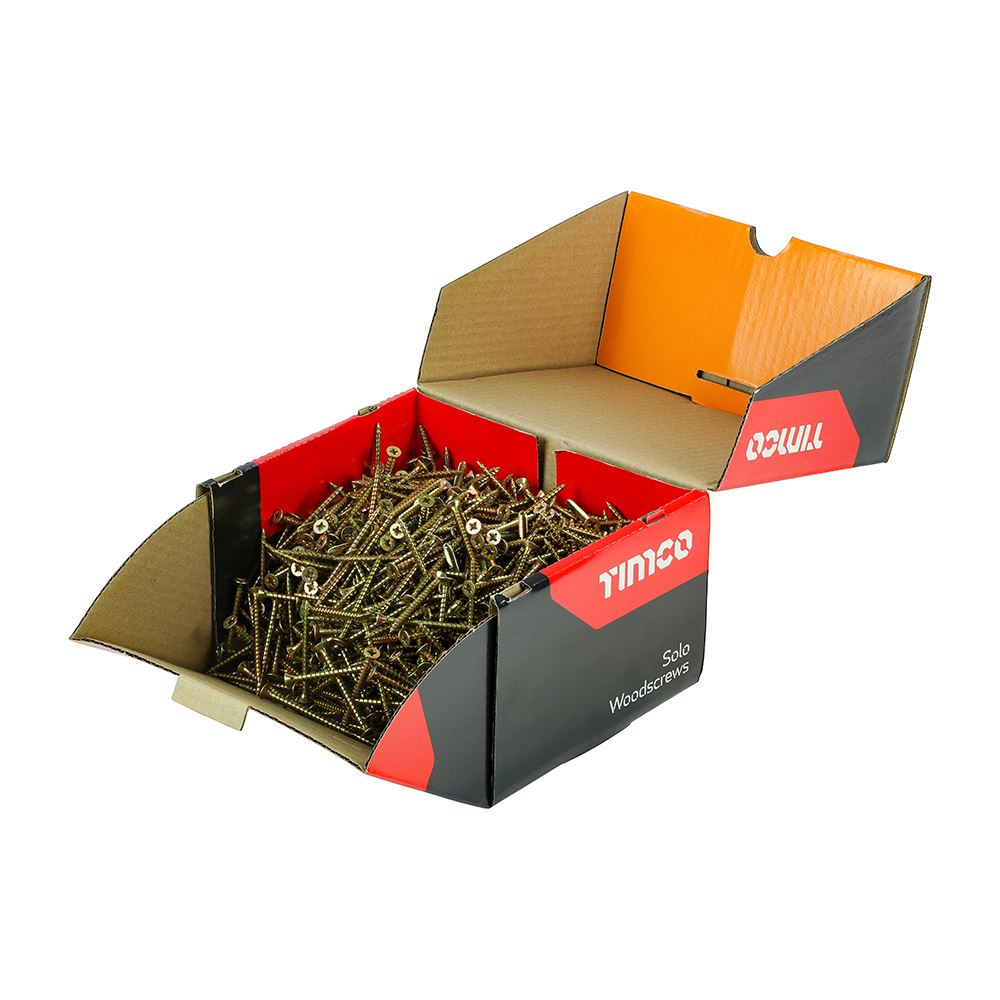 Timco 5.0x60mm Woodscrews, Carbon Steel, 1000-Pack