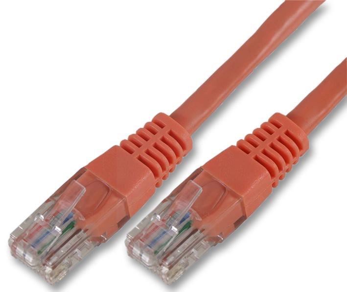 PRO SIGNAL RJ45 Male to Male Cat5e UTP Ethernet Kabel, 1m Oranje