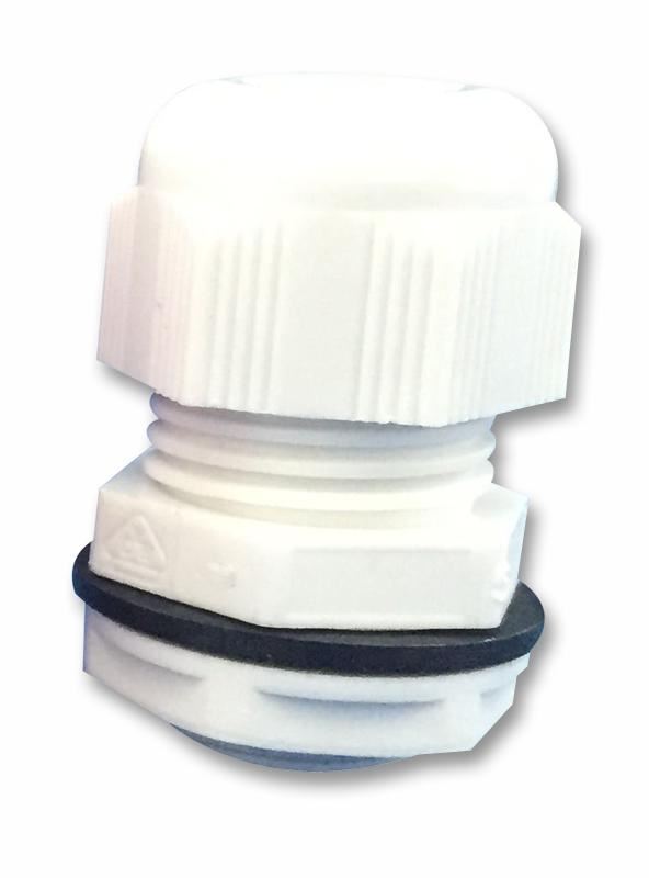 CONCORDIA TECHNOLOGIES Nylon 6 Kabelglanden M12 Wit, 10 stuks