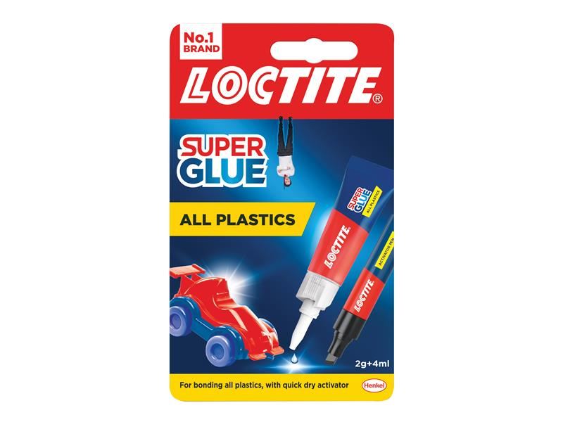 Loctite Super Glue All Plastics Pen & Tube Set (2g + 4ml)