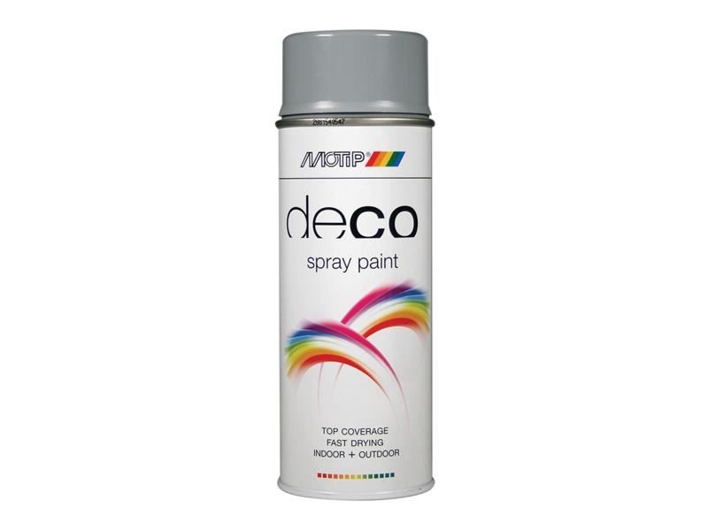 MOTIP® - Cat Sembur Deco Kilat Tinggi RAL 7001 Kelabu Perak 400ml