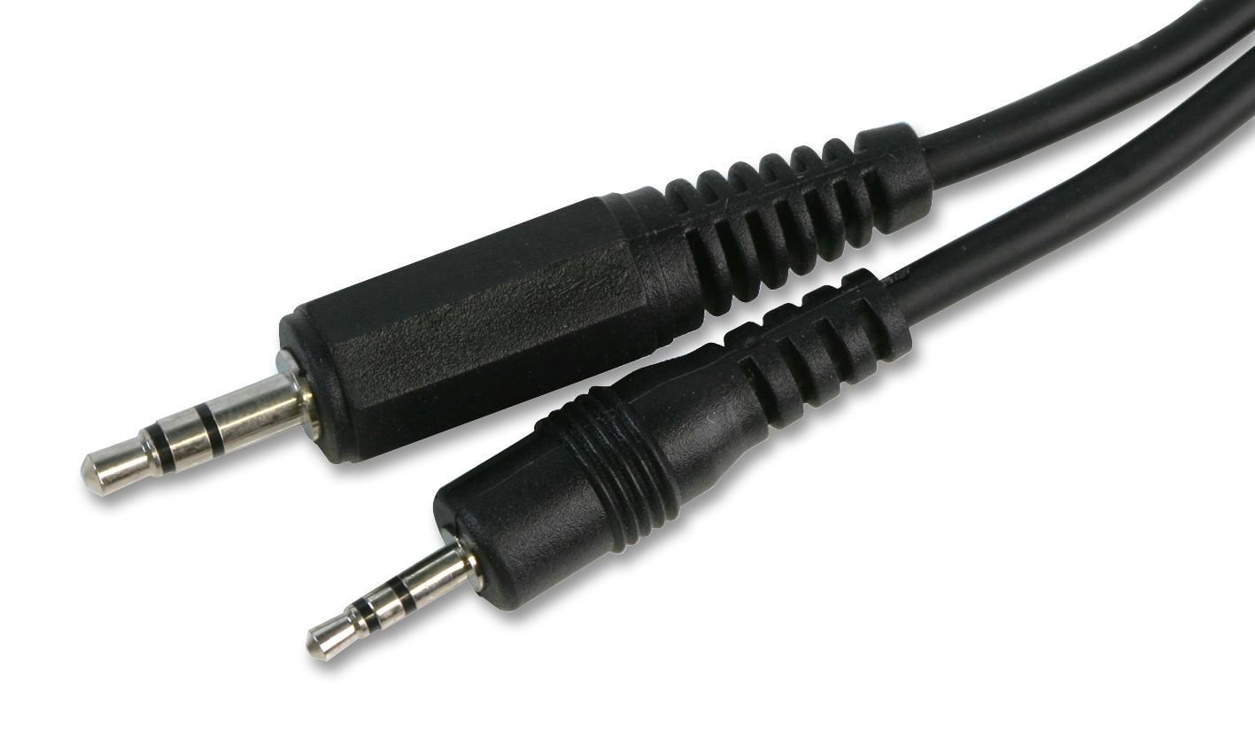 PRO SIGNAL 3.5mm to 2.5mm Stereo Jack Plug Lead, 3m Black