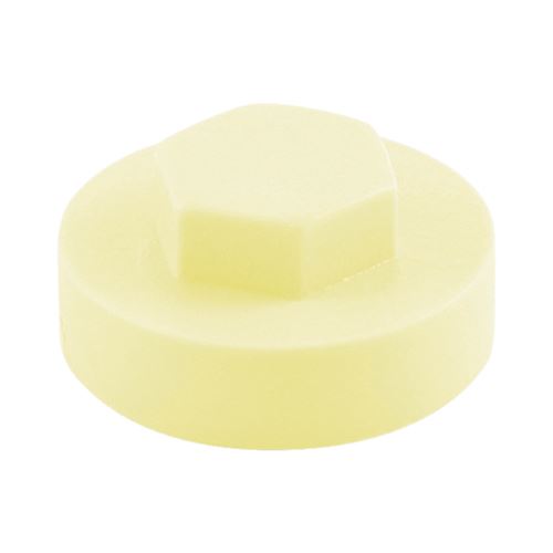 Timco - Caipíní Clúdaigh Cinn Heics, Bán (Bán Bán), Plaisteach, 16mm - Pacáiste