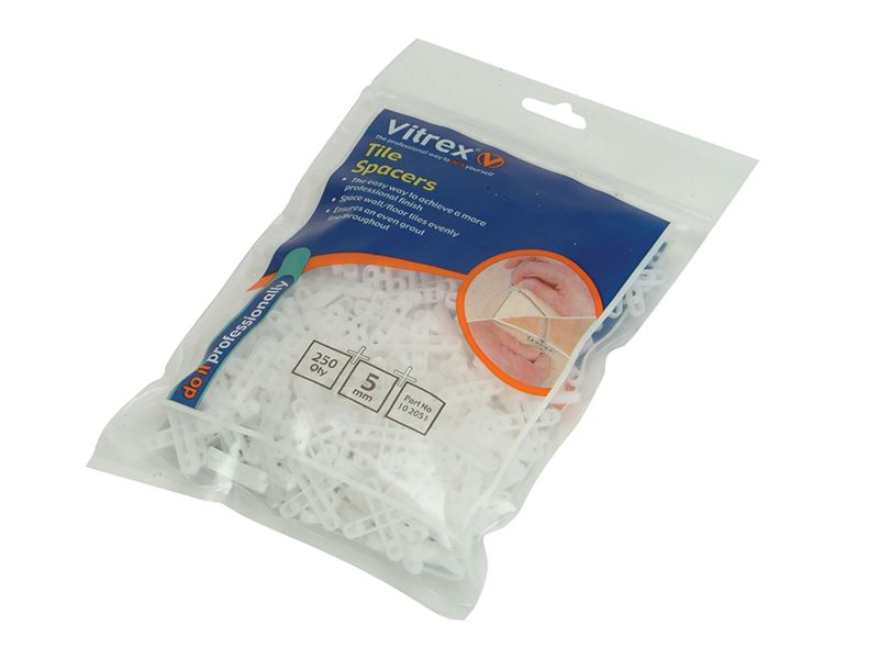 Vitrex 4mm Floor Tile Spacers, Pack of 500