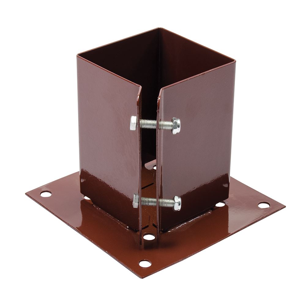 Fixman Bolt Down Post Shoe, Steel, 100 x 100mm