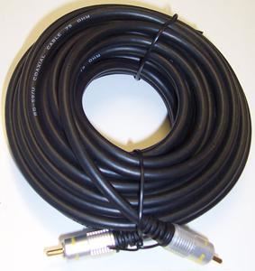 PRO SIGNAL - Kabel Phono (RCA) Lelaki ke Lelaki, 10m Hitam
