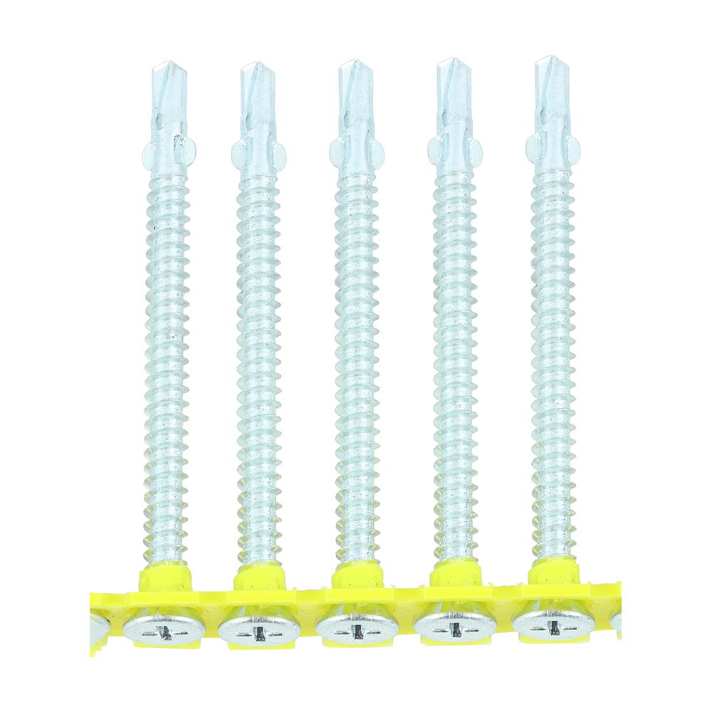 Timco Collated Timber to Metal Screws, Countersunk, 4.8x65mm, Zinc (500 Pack)