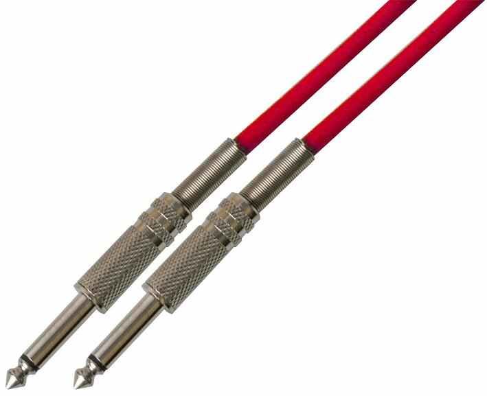 Pulse 6.35mm Mono Jack Kabel, 5m Rood