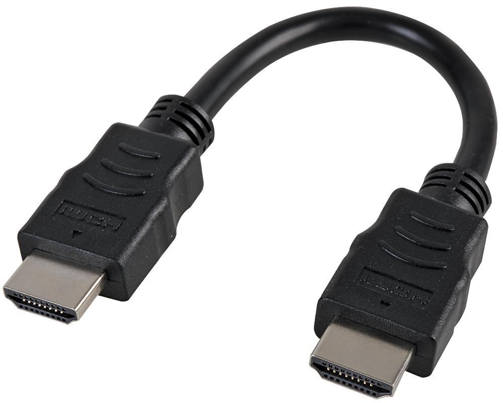 PRO SIGNAL 4K UHD HDMI Cable, Male to Male, 0.5m, Black