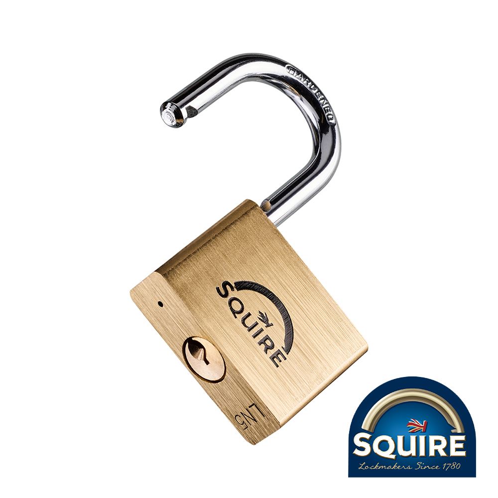 Squire - Gembok Premium Brass Berlogo Singa dengan Shackle Keluli Tahan Karat -